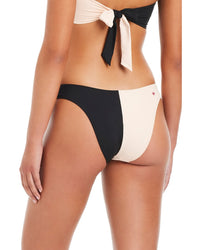 Red Carter Colorblock Scoop Bikini Bottom