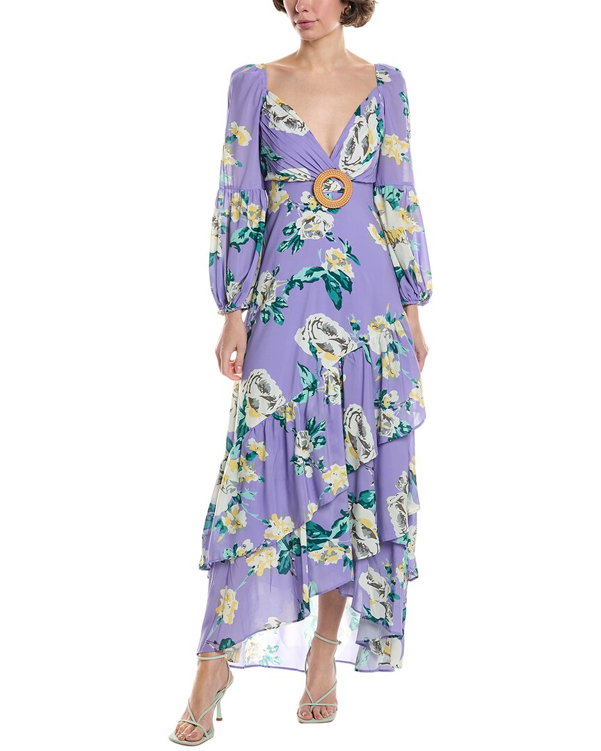 Marion High-Low Maxi Dress Regular 4 (S) Purple