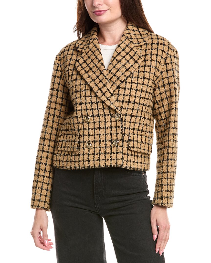 Sandro Tweed Wool-Blend Jacket