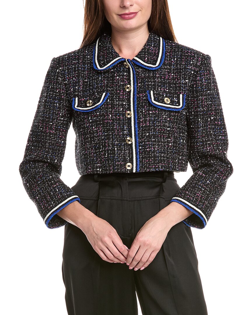 Sandro Tweed Crop Jacket