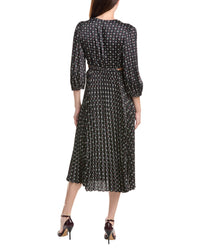 Sandro Pleated Midi Dress