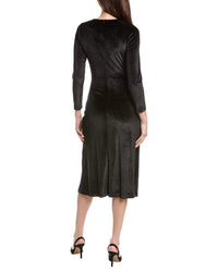 Sandro Glitter Velvet Midi Dress