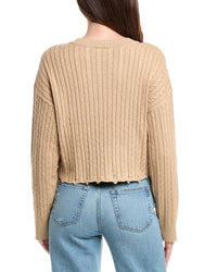 Sandro Cropped Wool-Blend Sweater