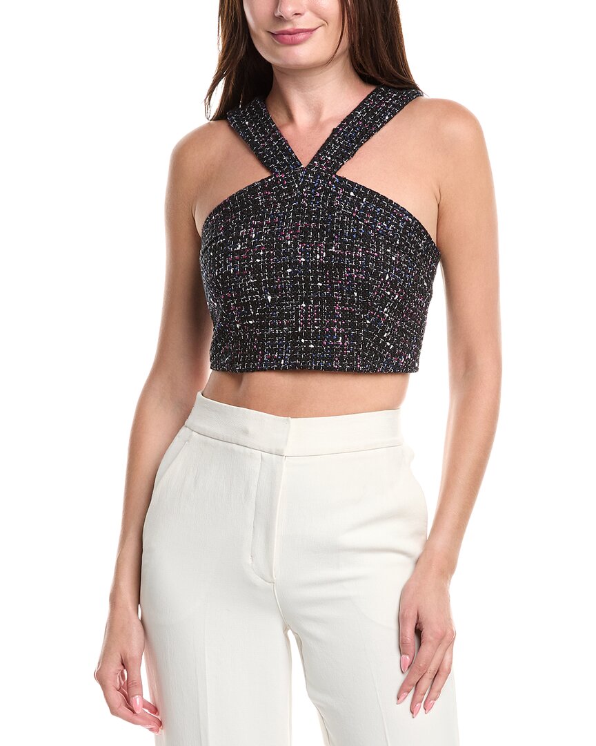 Sandro Tweed Halter Top