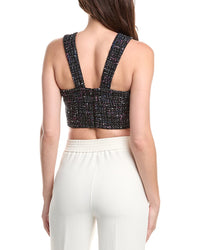 Sandro Tweed Halter Top