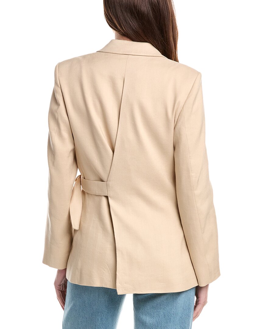 Maje Linen-Blend Blazer