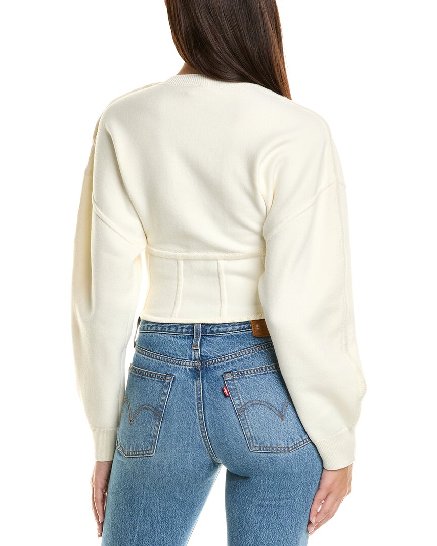 Maje Corset Hem Sweater