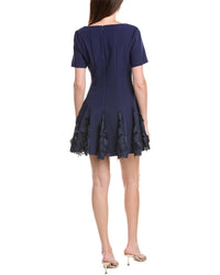 Milly Joy Lace Godet Mini Dress