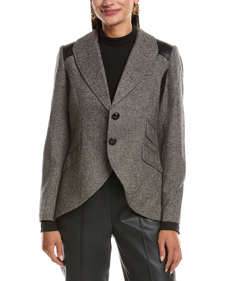 Stella + Lorenzo Stella + Lorenzo Wool-Blend Blazer