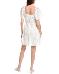 Ganni Embroidered Mini Dress