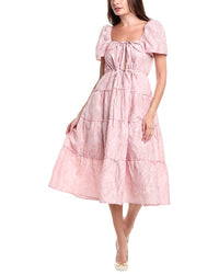 Ganni Cloque Midi Dress