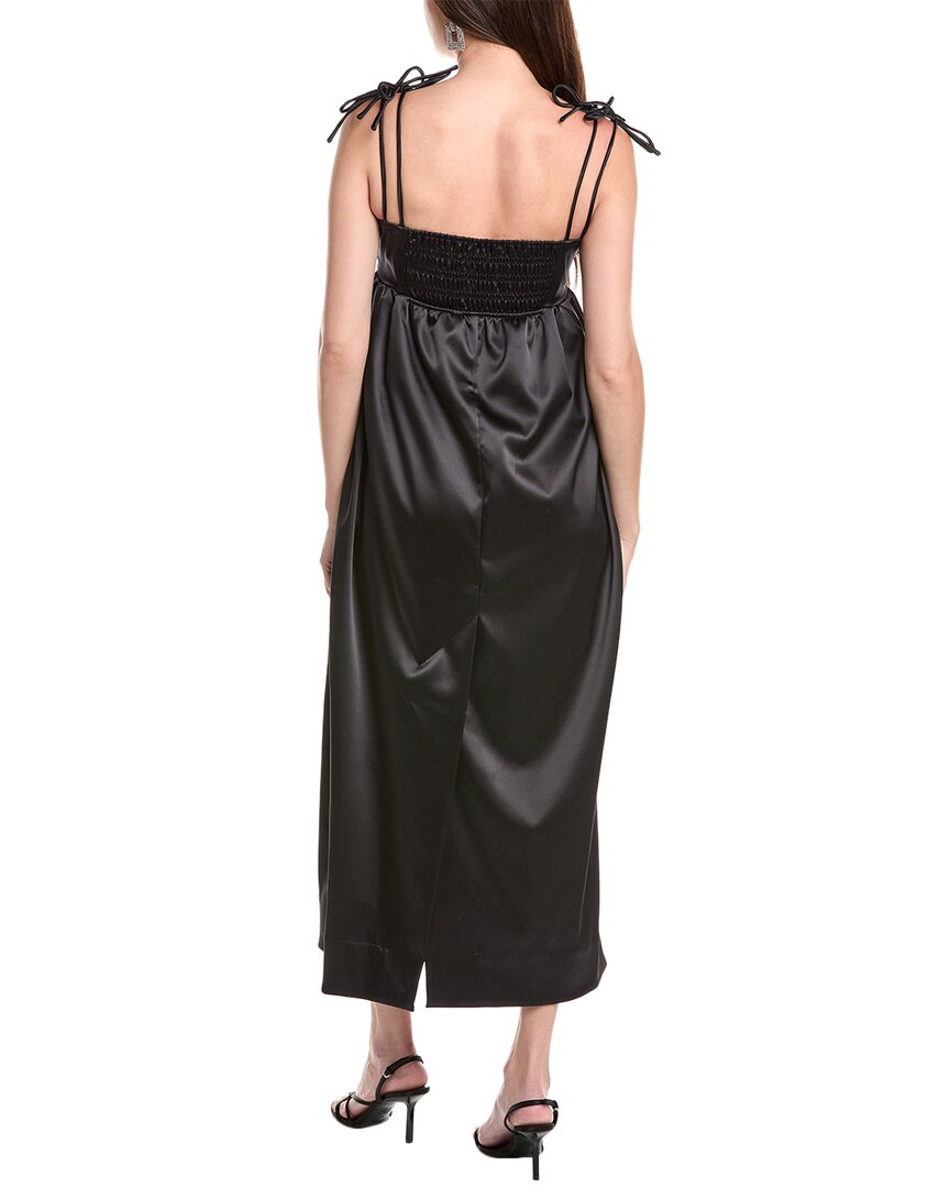 ganni satin midi dress Ganni Satin Midi Dress