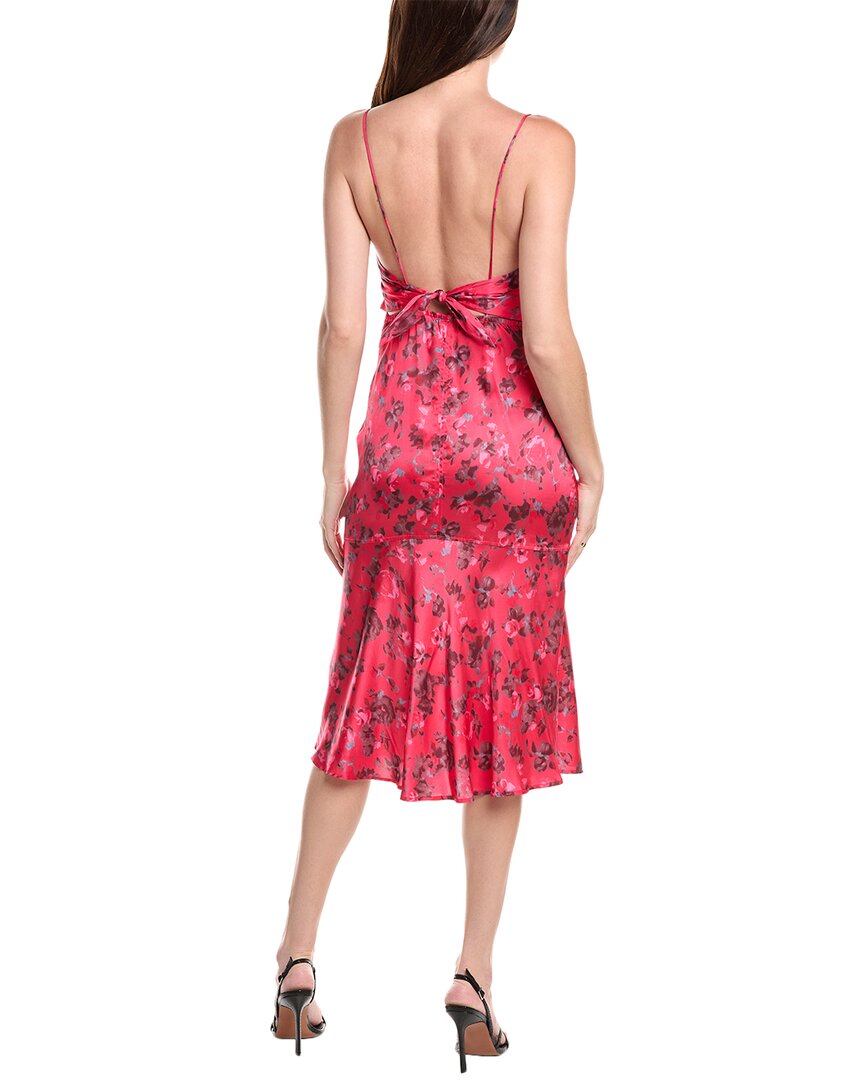ganni satin midi dress Ganni Satin Midi Dress