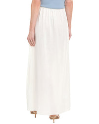 Weworewhat Linen-Blend Midi Skirt
