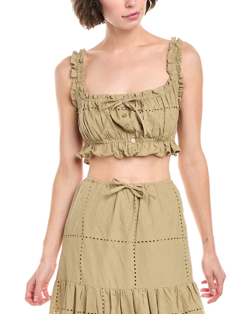 Weworewhat Ruffle Crop Top