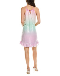 Rococo Sand Sequin Faux Wrap Dress
