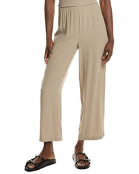 Eileen Fisher Silk Straight Ankle Pant Brown