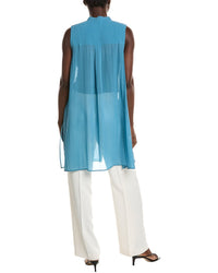 Eileen Fisher Silk Georgette Shirt