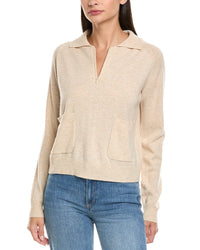 Naadam Wool & Cashmere-Blend 1/4-Zip Pullover