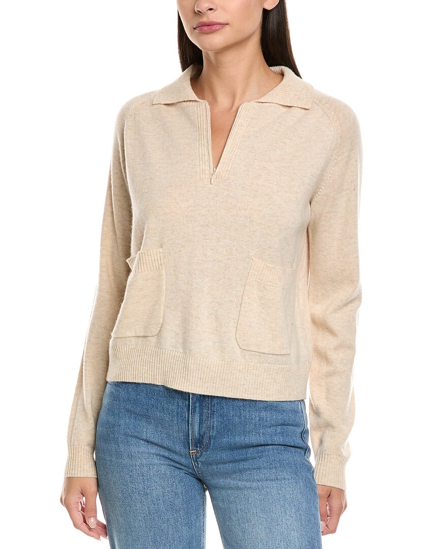 Naadam Wool & Cashmere-Blend 1/4-Zip Pullover