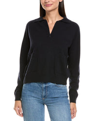 Naadam Wool & Cashmere-Blend 1/4-Zip Pullover