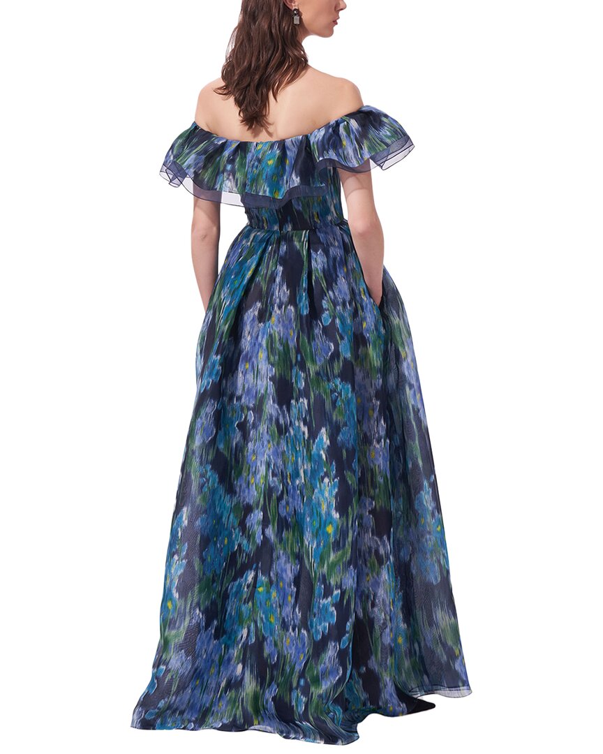 Carolina Herrera Off-The-Shoulder Ruffled A-Line Gown