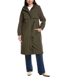 Tahari Amelia Long Raincoat