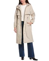 Tahari Amelia Long Raincoat