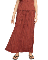 Modern Citizen Ariel Tie-Front Crinkled Skirt