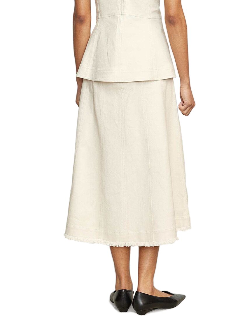 Modern Citizen Saskia Front-Seam Cotton Twill Skirt