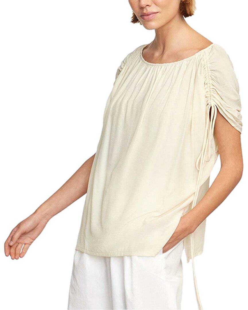 Modern Citizen Akari Semi-Sheer Gathered-Shoulder Blouse