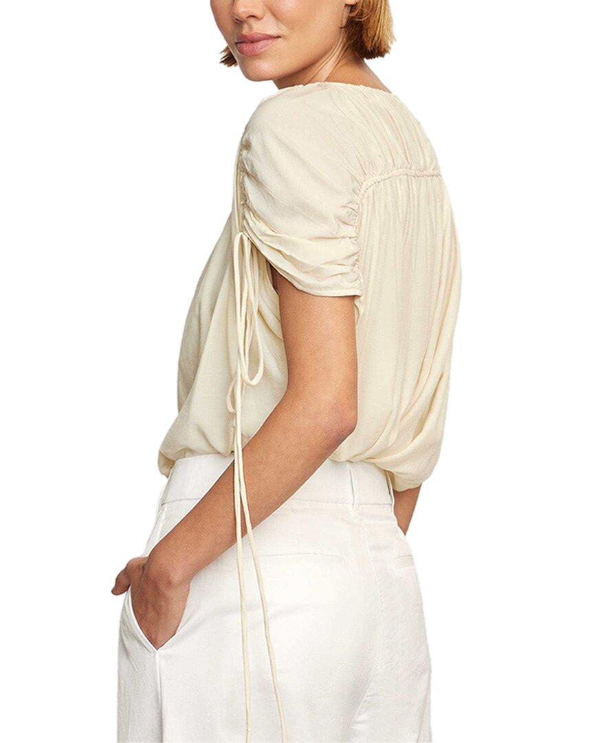 Modern Citizen Akari Semi-Sheer Gathered-Shoulder Blouse