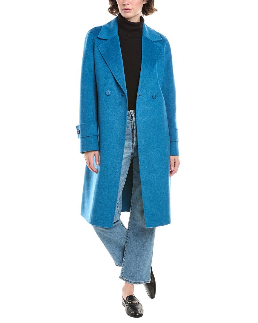 Forte Cashmere Belted Wool & Cashmere-Blend Coat