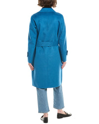 Forte Cashmere Belted Wool & Cashmere-Blend Coat