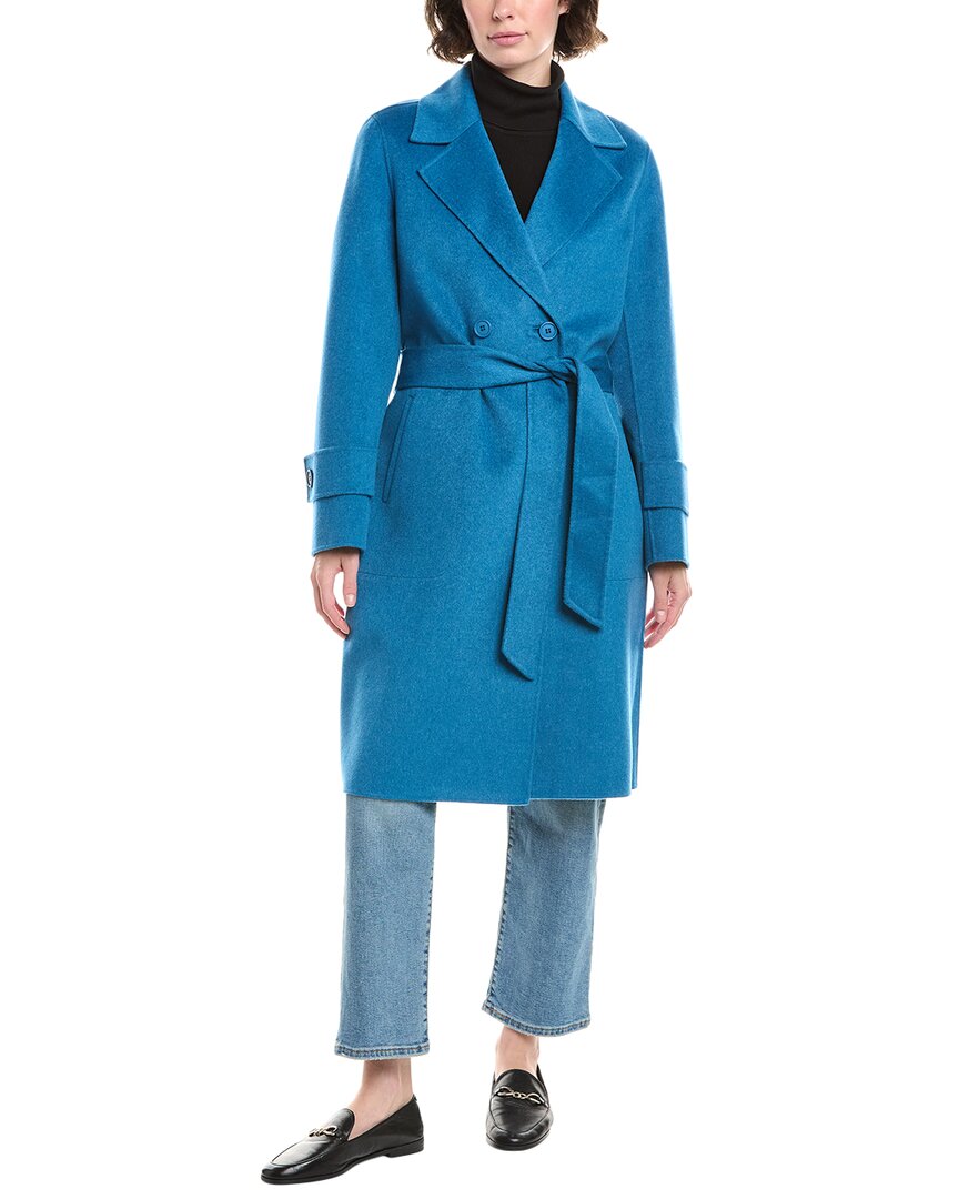 Forte Cashmere Belted Wool & Cashmere-Blend Coat