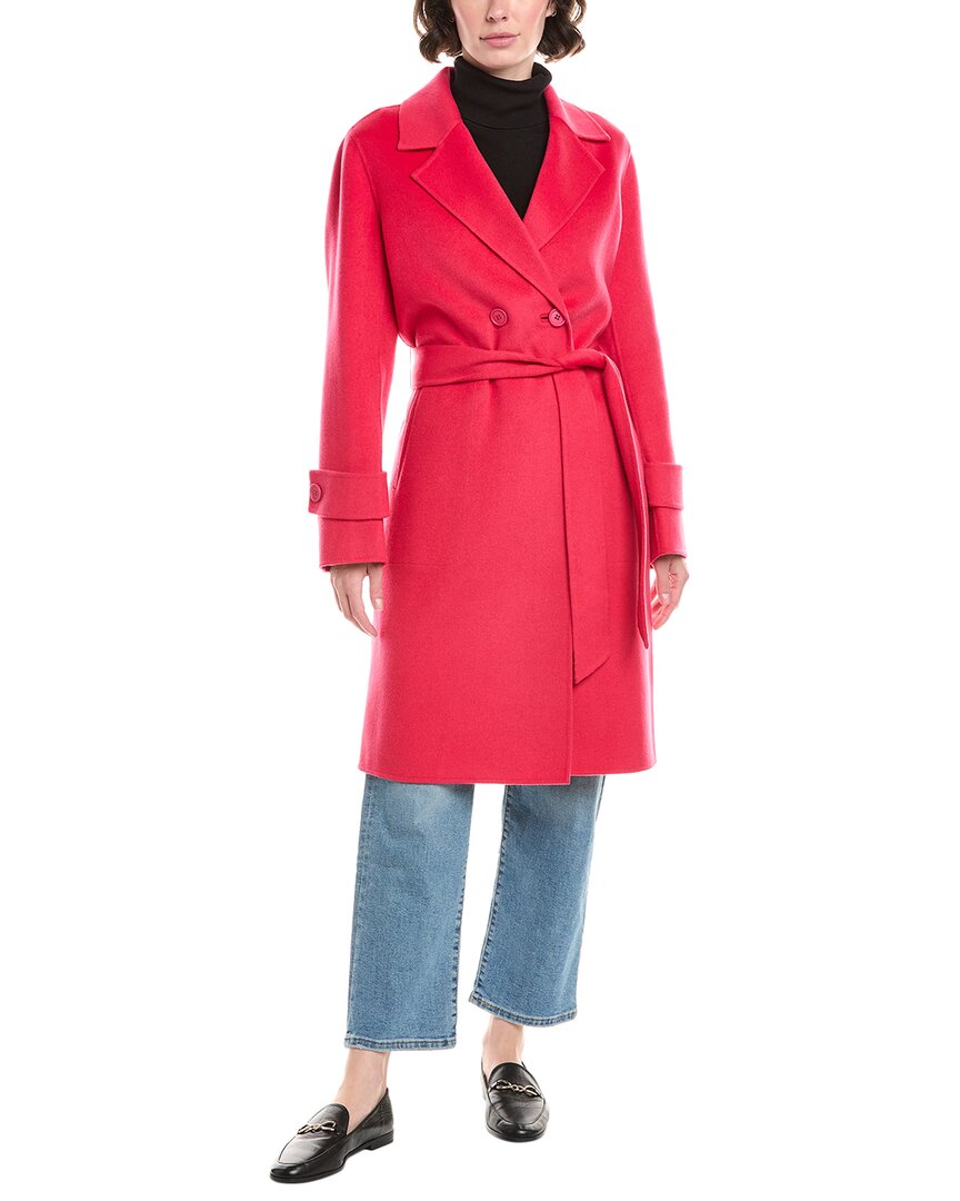 Forte Cashmere Belted Wool & Cashmere-Blend Coat
