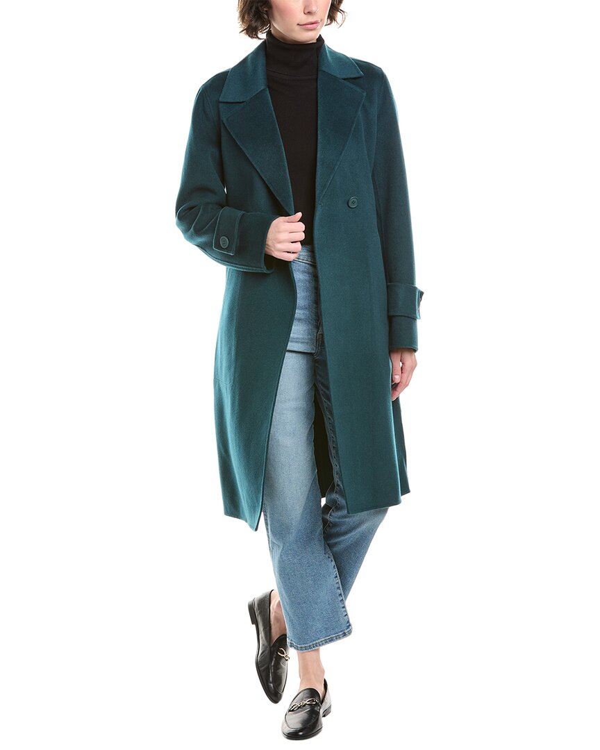 Forte Cashmere Belted Wool & Cashmere-Blend Coat