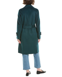 Forte Cashmere Belted Wool & Cashmere-Blend Coat