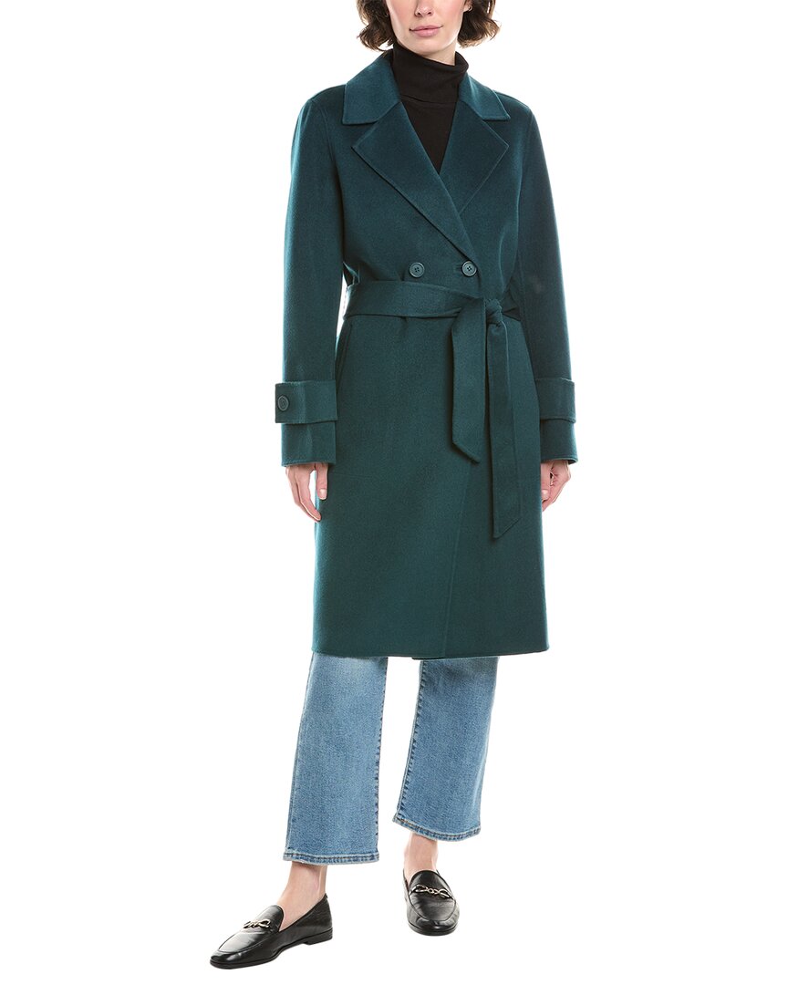 Forte Cashmere Belted Wool & Cashmere-Blend Coat