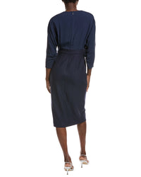 Hugo Boss Womens Ditela Sheath Dress, De 32/Us 0, Blue