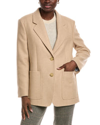 Hugo Boss Womens Jovana Wool-Blend Coat, De 46/Us 14, Tan