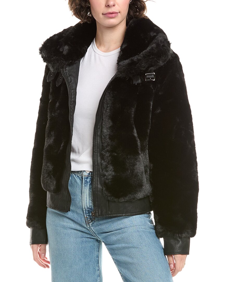 Blank Nyc Black Noise Coat