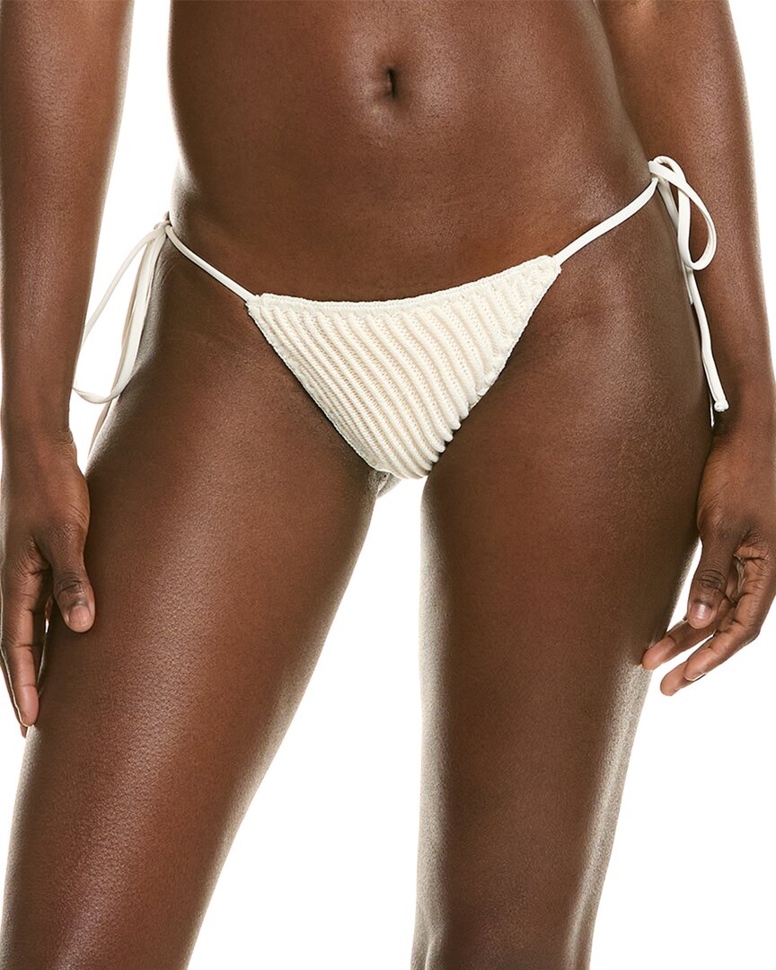 Weworewhat V-Neck Tie Bikini Top
