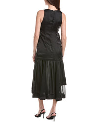 1.State V-Neck Asymmetric Maxi Dress