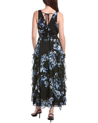 1.State V-Neck Ruffle Maxi Dress