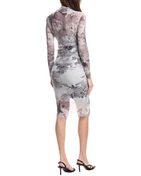 1.State Side Ruched Midi Dress
