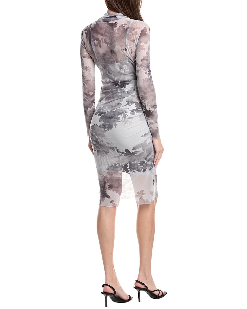 1.State Side Ruched Midi Dress