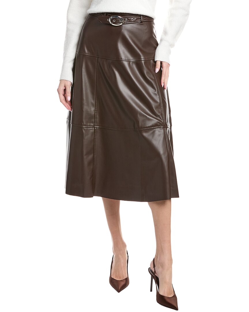 1.State Panelled Belted Midi Skirt