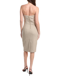 1.State Strapless Column Wool-Blend Midi Dress