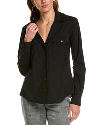 A.L.C. Stan Wool-Blend Top Black